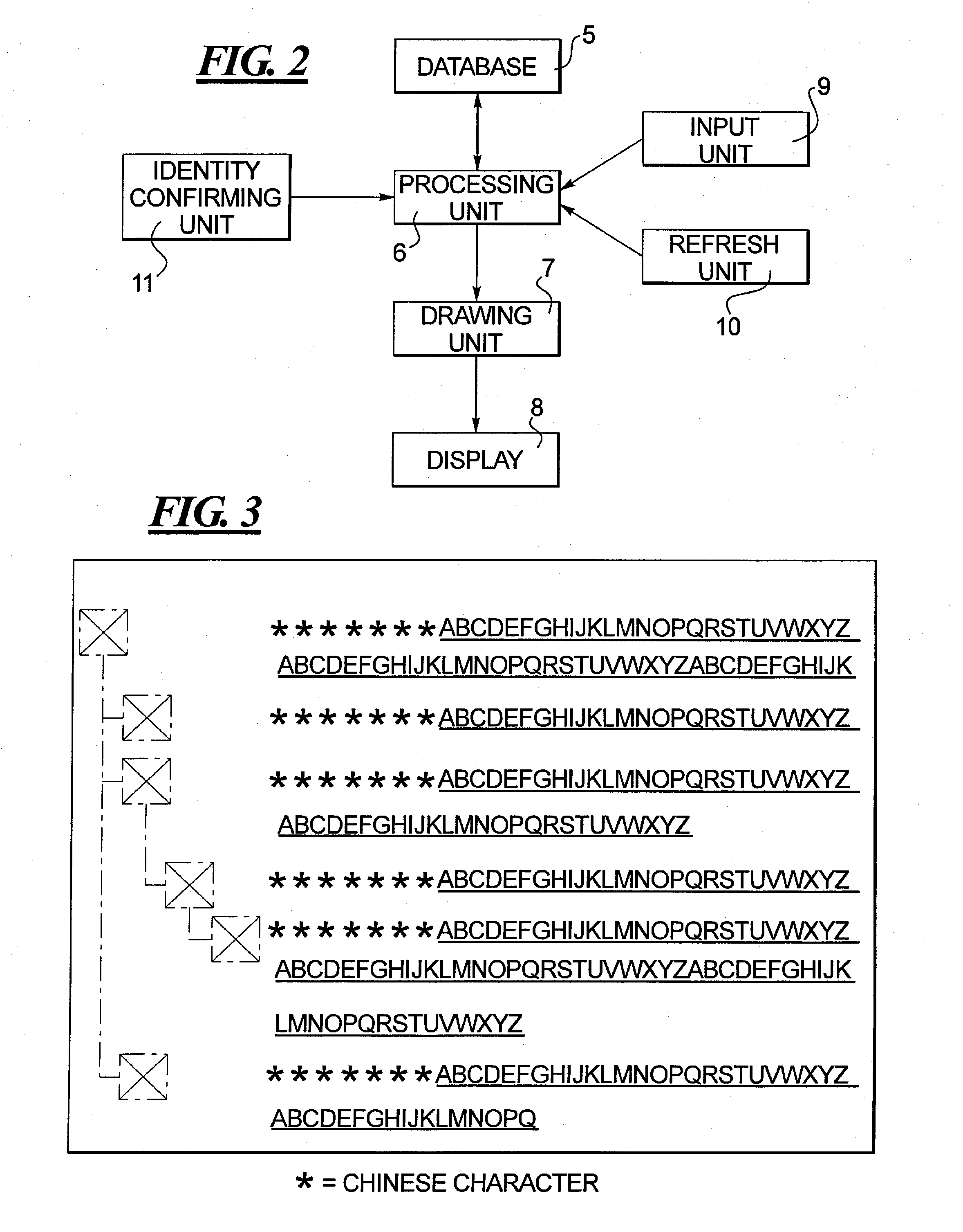 Method and device for displaying a tree structure list with nodes having multiple lines of text