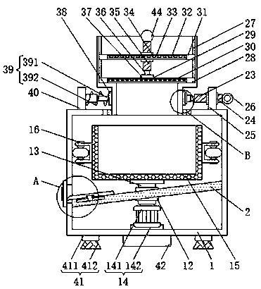 Medical operating room waste solid-liquid separation device