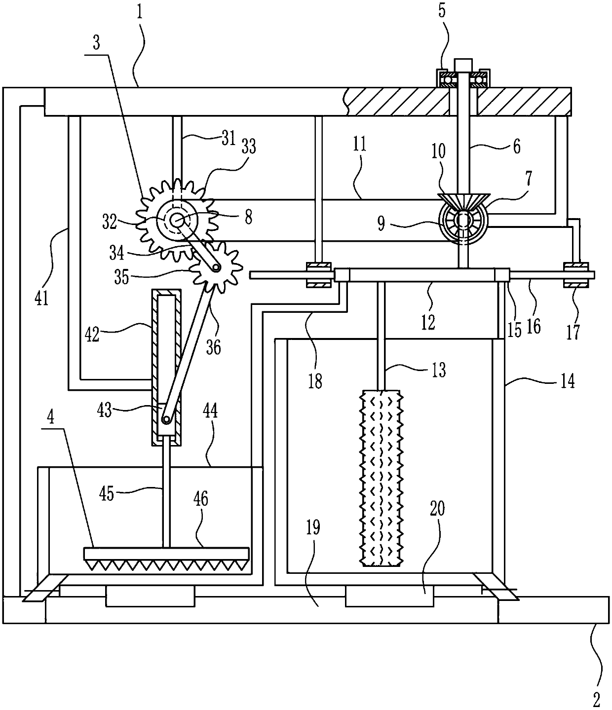 A sortable crushing and recycling equipment for kitchen waste