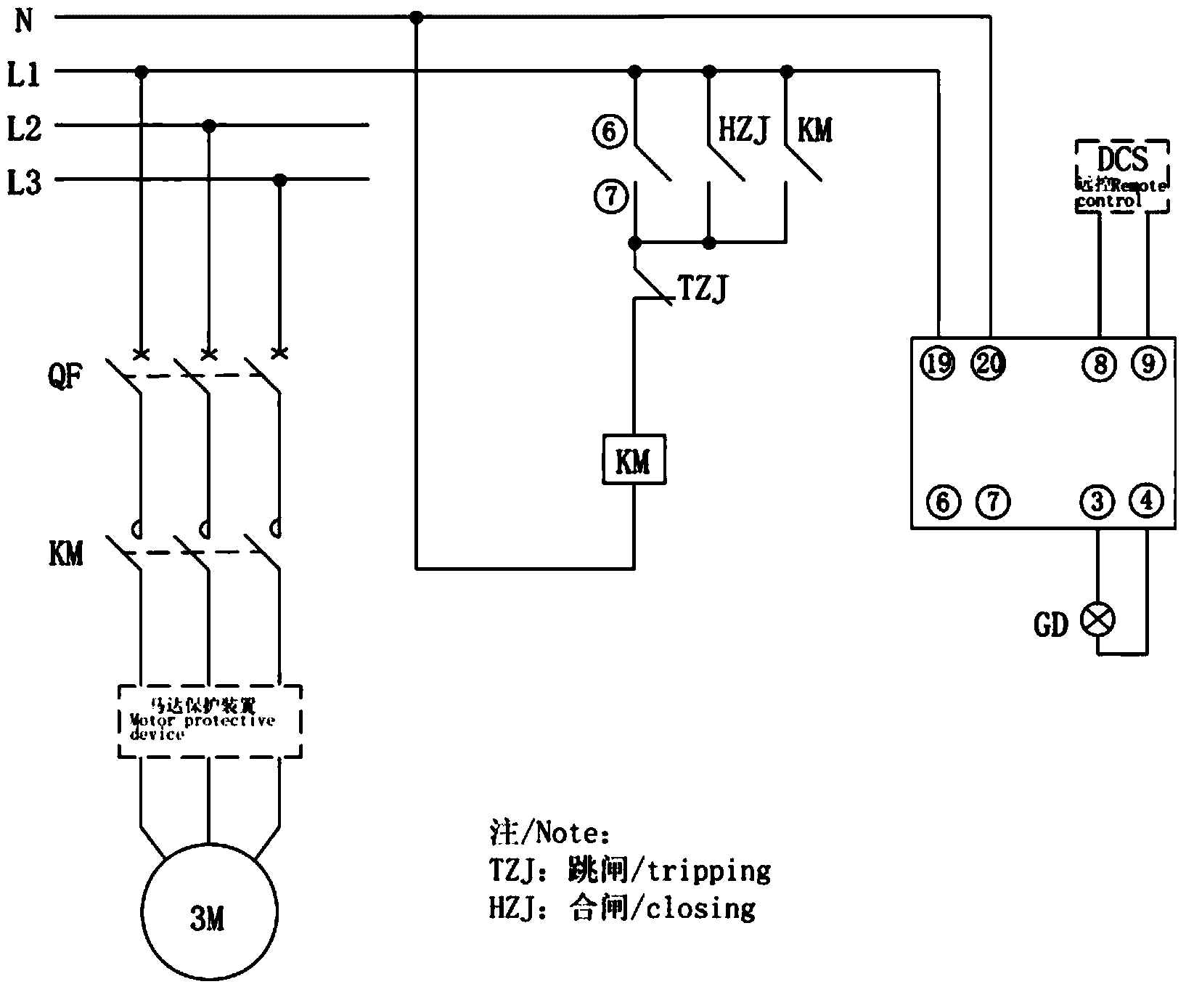 Wiring circuit of interference electricity protector