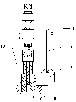 A circular groove powder precision spreading device