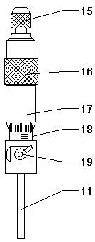 A circular groove powder precision spreading device