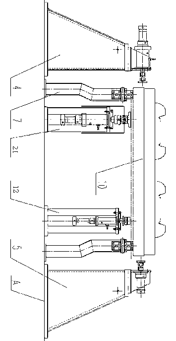 Hydraulic supporting, leveling and clamping device of large-size working piece