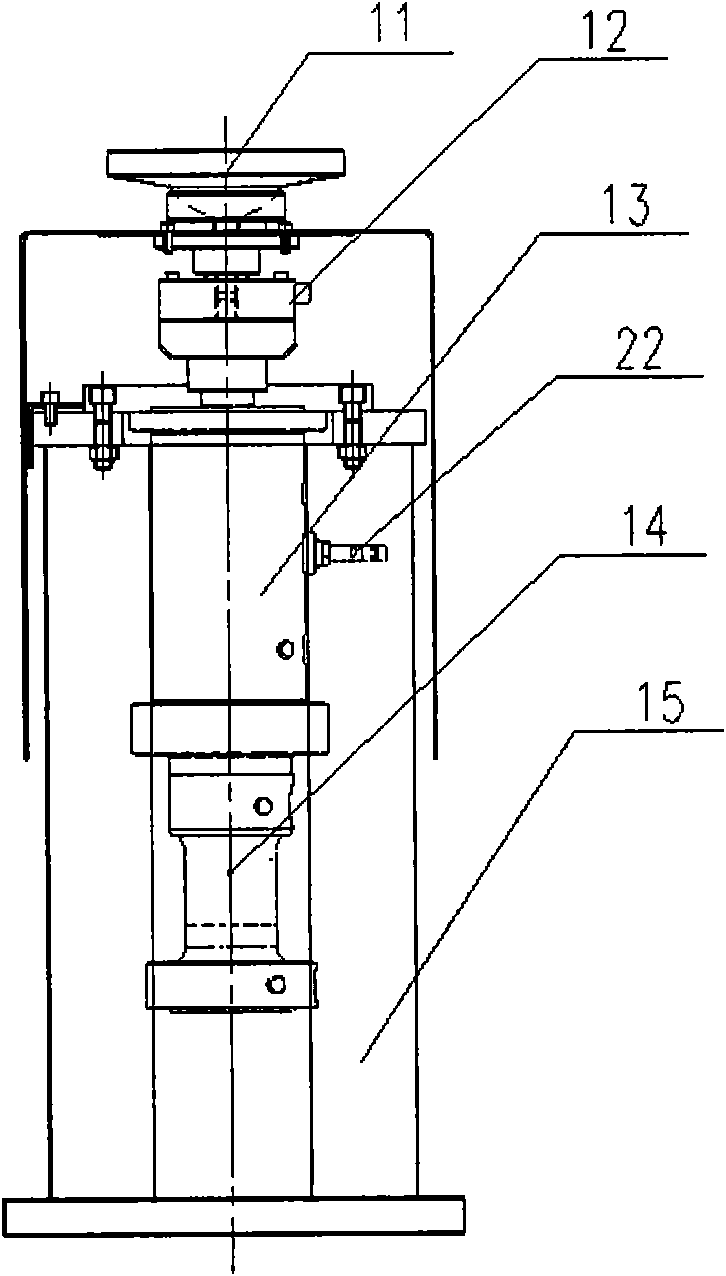 Hydraulic supporting, leveling and clamping device of large-size working piece