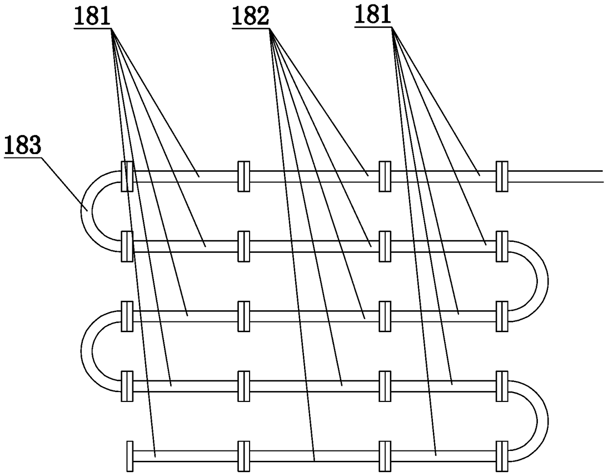 Tubular synthesis system for water-soluble polymer water treatment agent production