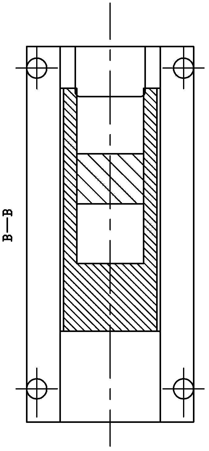 Two-stage sliding block device for die