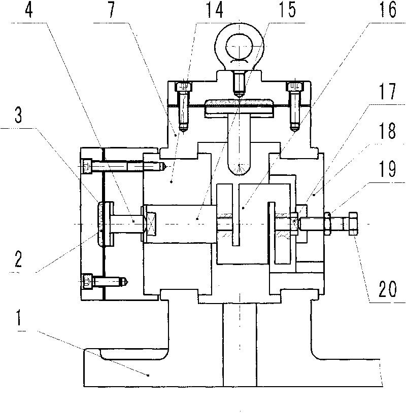 Correction method of equivalent load of axial film oil cylinder of bearing tester