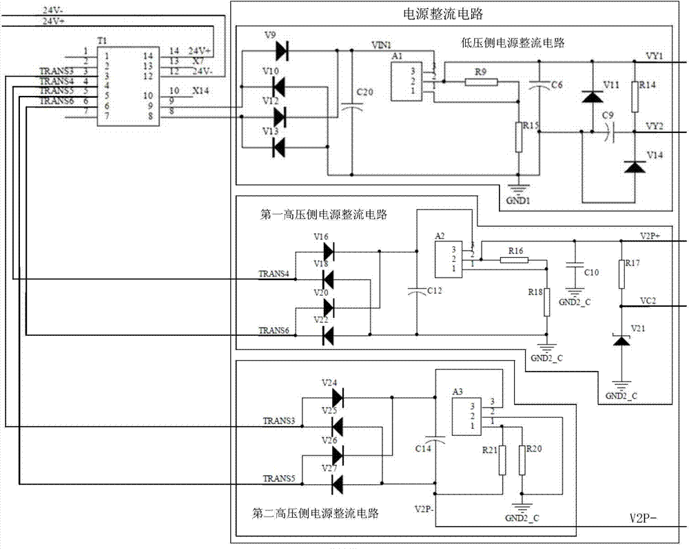 IGBT driving circuit of converter for electric locomotive