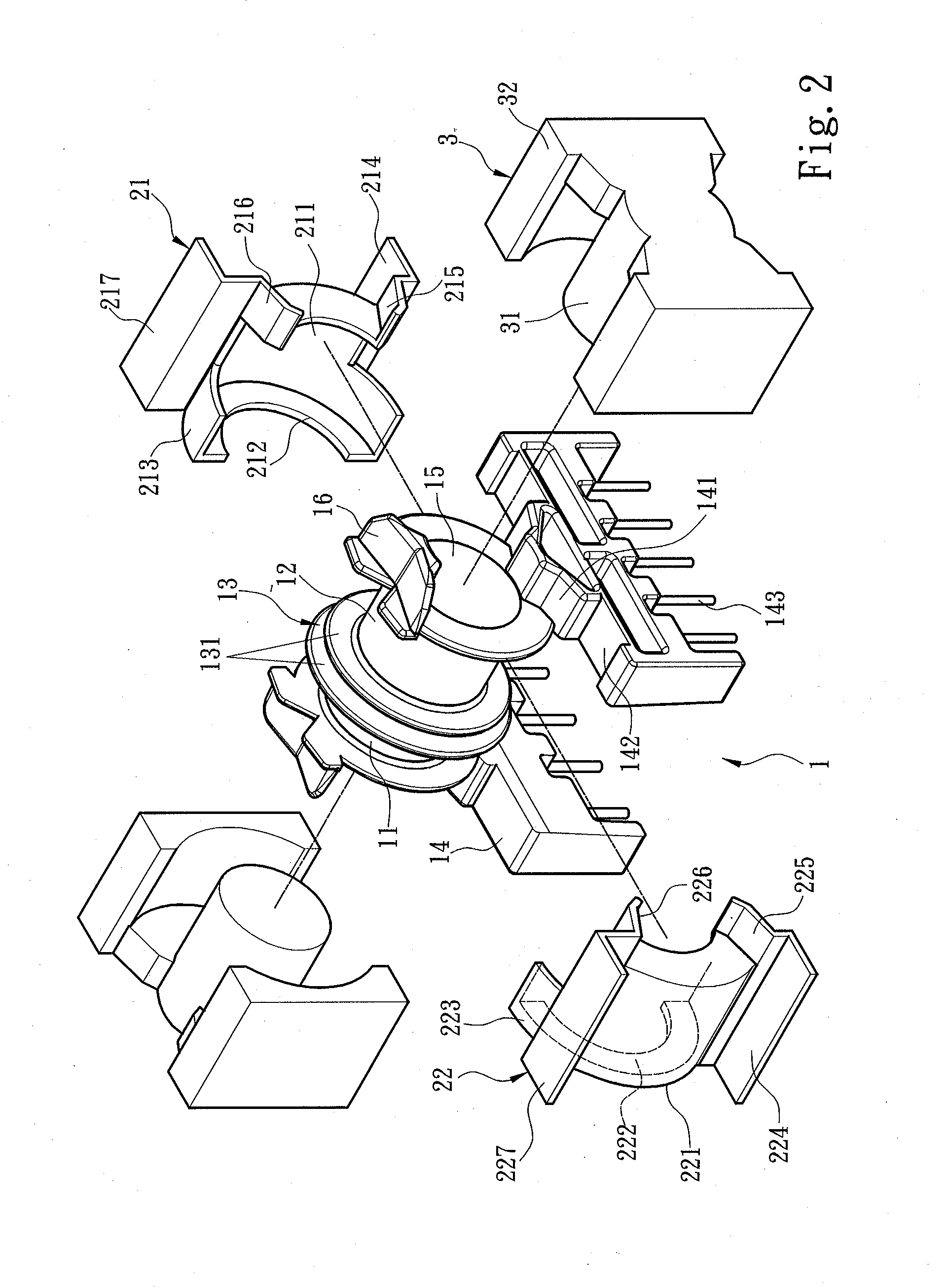 Composite isolating transformer