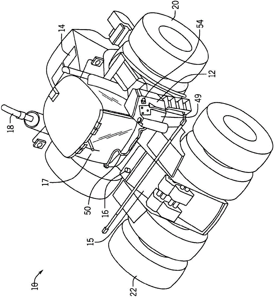 Fluid storage tank assembly for an off-road vehicle and method for its manufacture