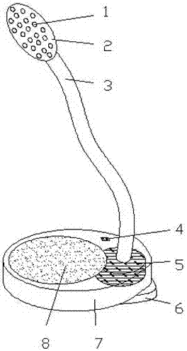 Stable student desk lamp applicable to various environments