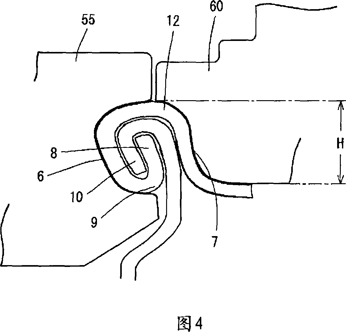 Square can and method and device for double-seaming the same