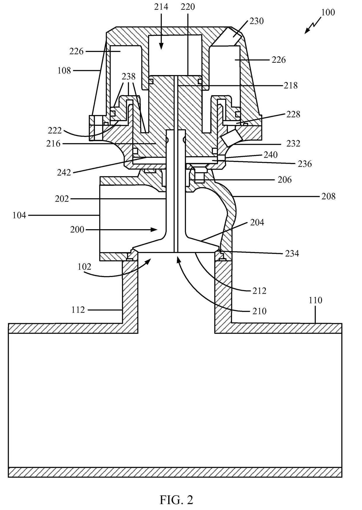 Counter-biased valve and actuator assembly