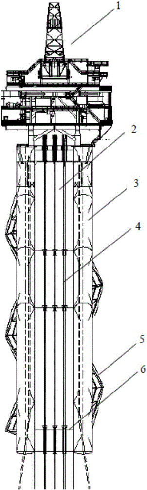 Multiple-upright-integrated single-column platform