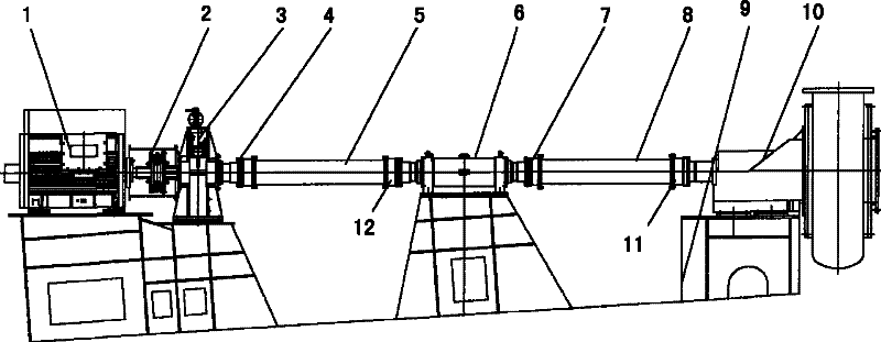 Long axis output and electric shaft driven mud pump transmission agent in water