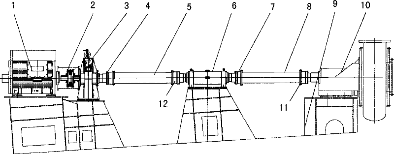 Long axis output and electric shaft driven mud pump transmission agent in water