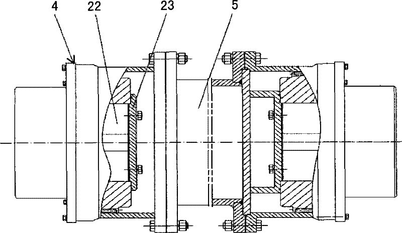 Long axis output and electric shaft driven mud pump transmission agent in water