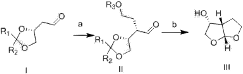 Method for preparing (3R,3aS,6aR)-hexahydrofuro[2,3-b]furan-3-ol