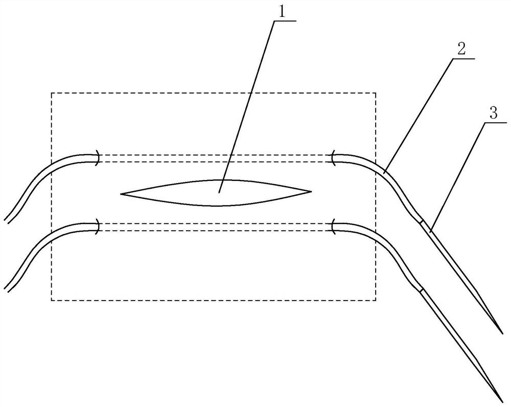 Magnetic traction type surgical wound suture-free healing device and operation method thereof