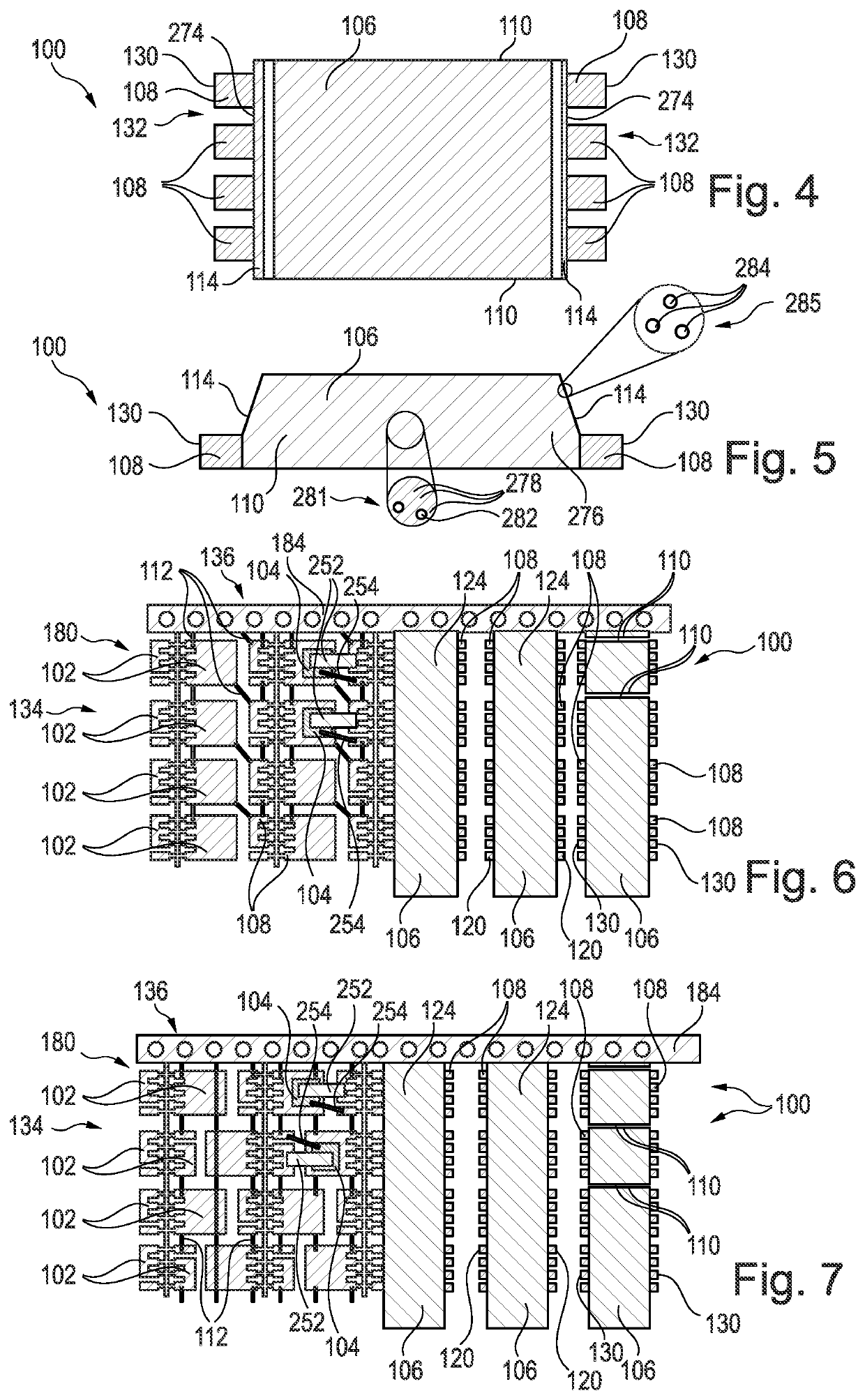 Leadframe, Encapsulated Package with Punched Lead and Sawn Side Flanks, and Corresponding Manufacturing Method