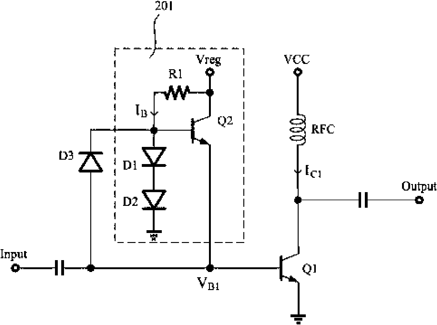 Radio-frequency power amplifier and a front-end transmitter