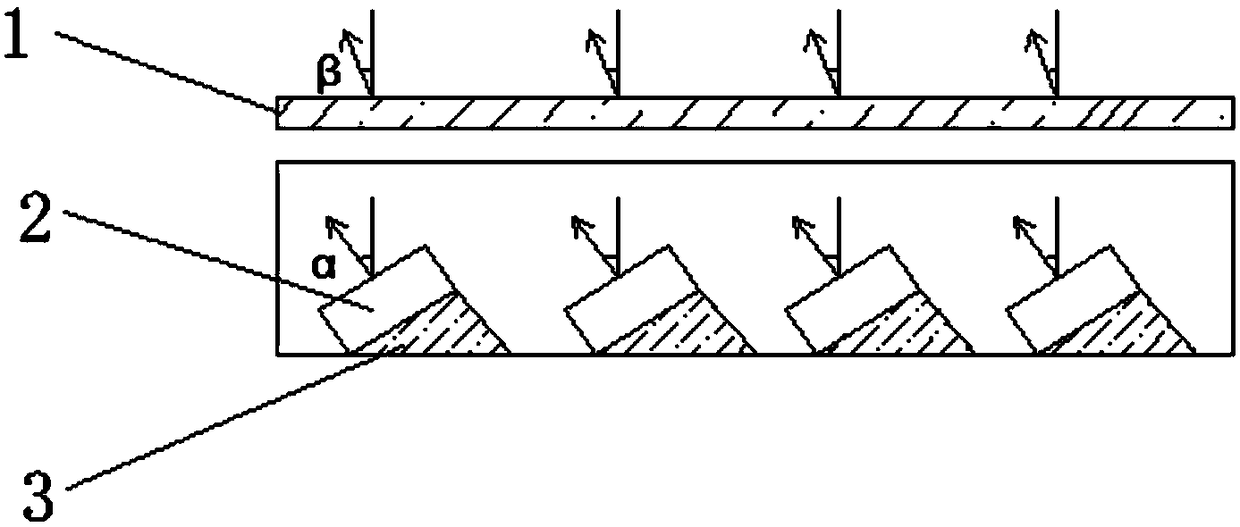 Bottom backlight device with view angle deflection function