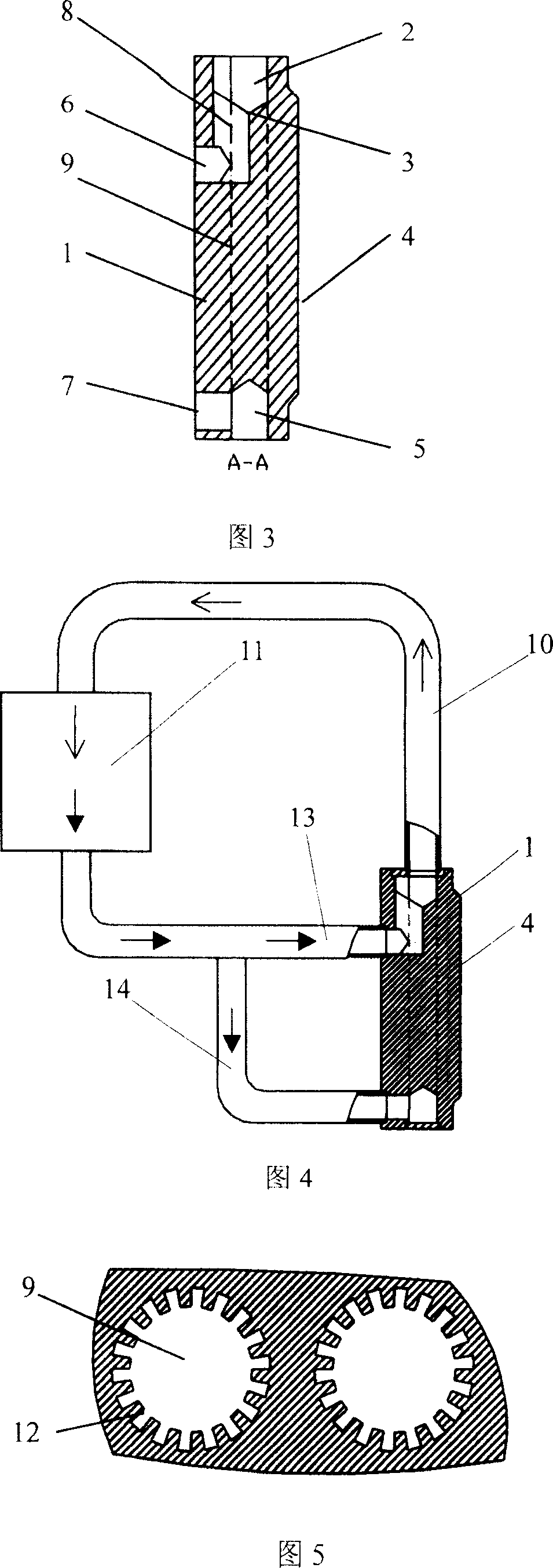 Evaporator for separated heat tube