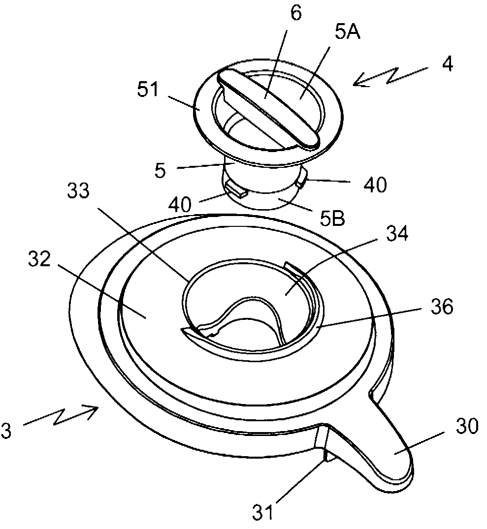 Lid for closing a working vessel of a household electrical food processing appliance