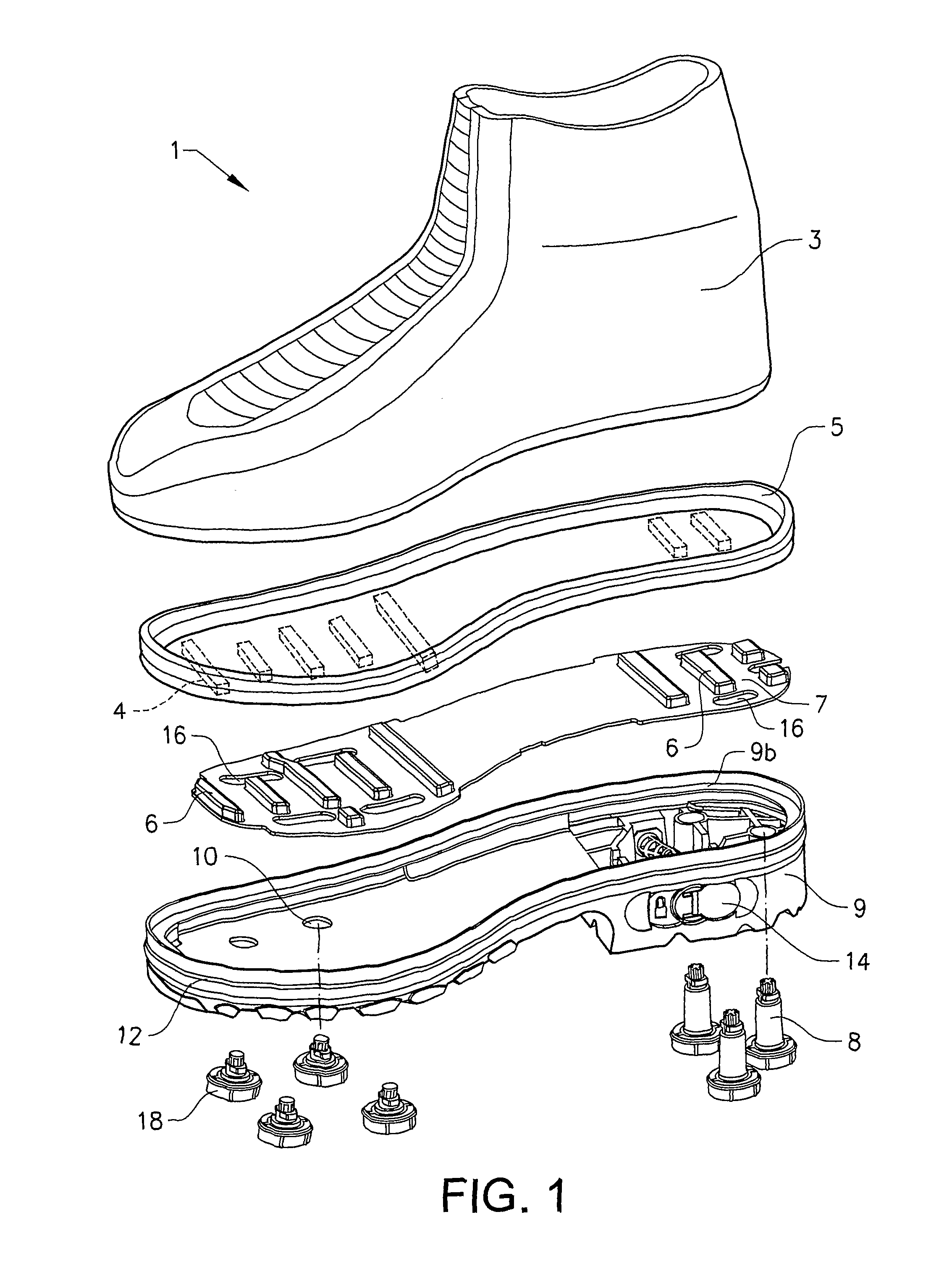 Spike device for an anti-slid shoe
