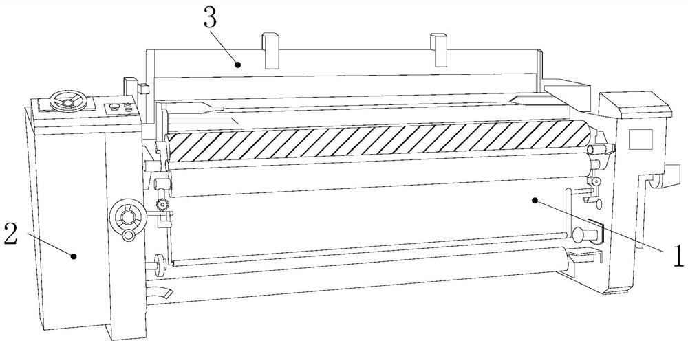 Textile machine with air flow conveyor and filter device