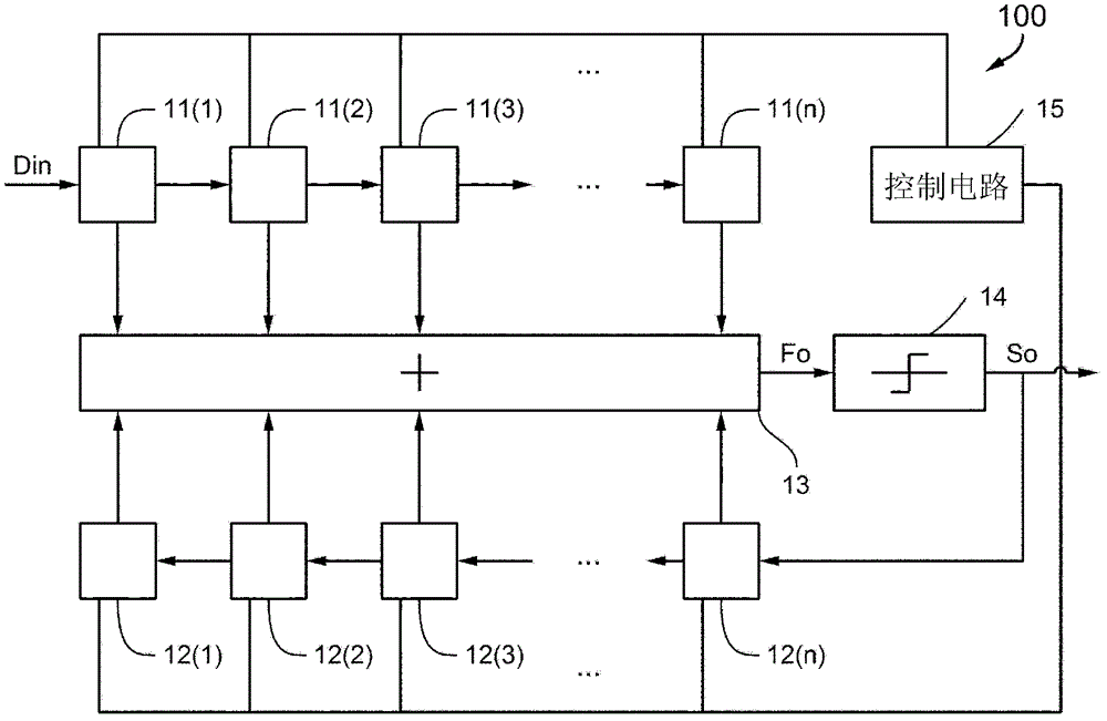 Adaptive filtering circuit capable of reducing operation amount