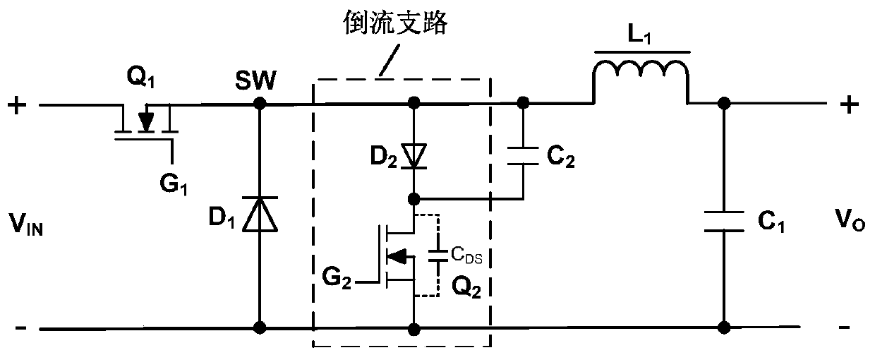 A high voltage input step-down conversion circuit