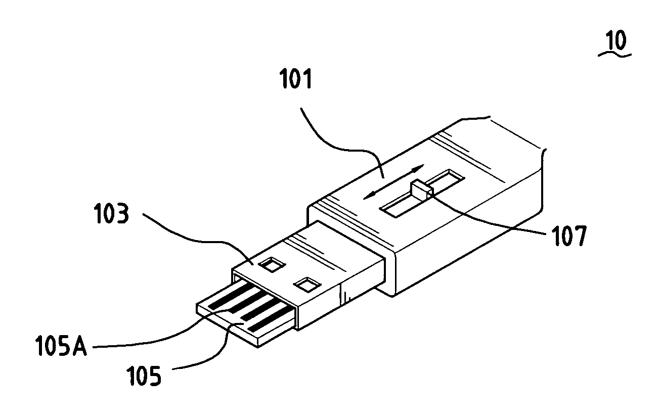 Combo-type male and female universal series bus connector