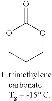 Random amorphous terpolymer containing lactide and glycolide