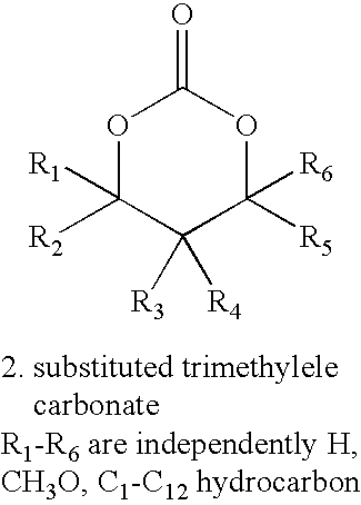 Random amorphous terpolymer containing lactide and glycolide