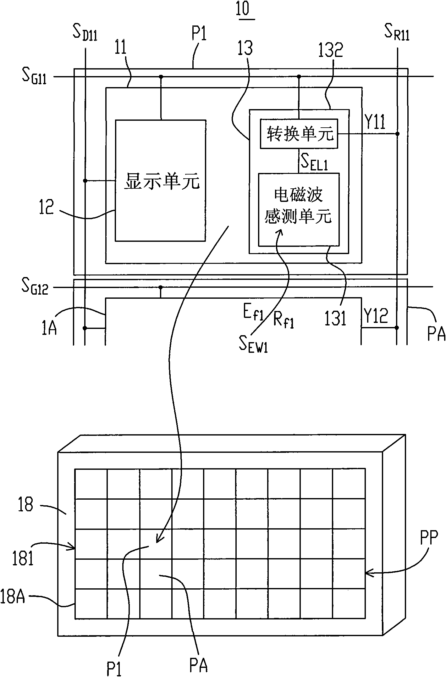 Device and method for integrated display and remote sensing
