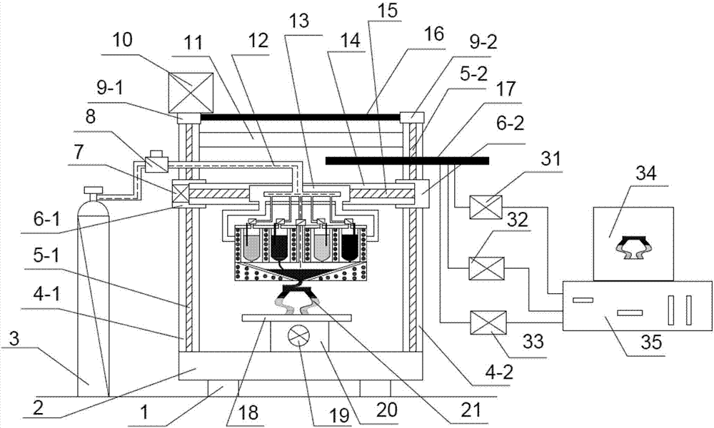 Printing and forming device and method of colored hollow glass structure