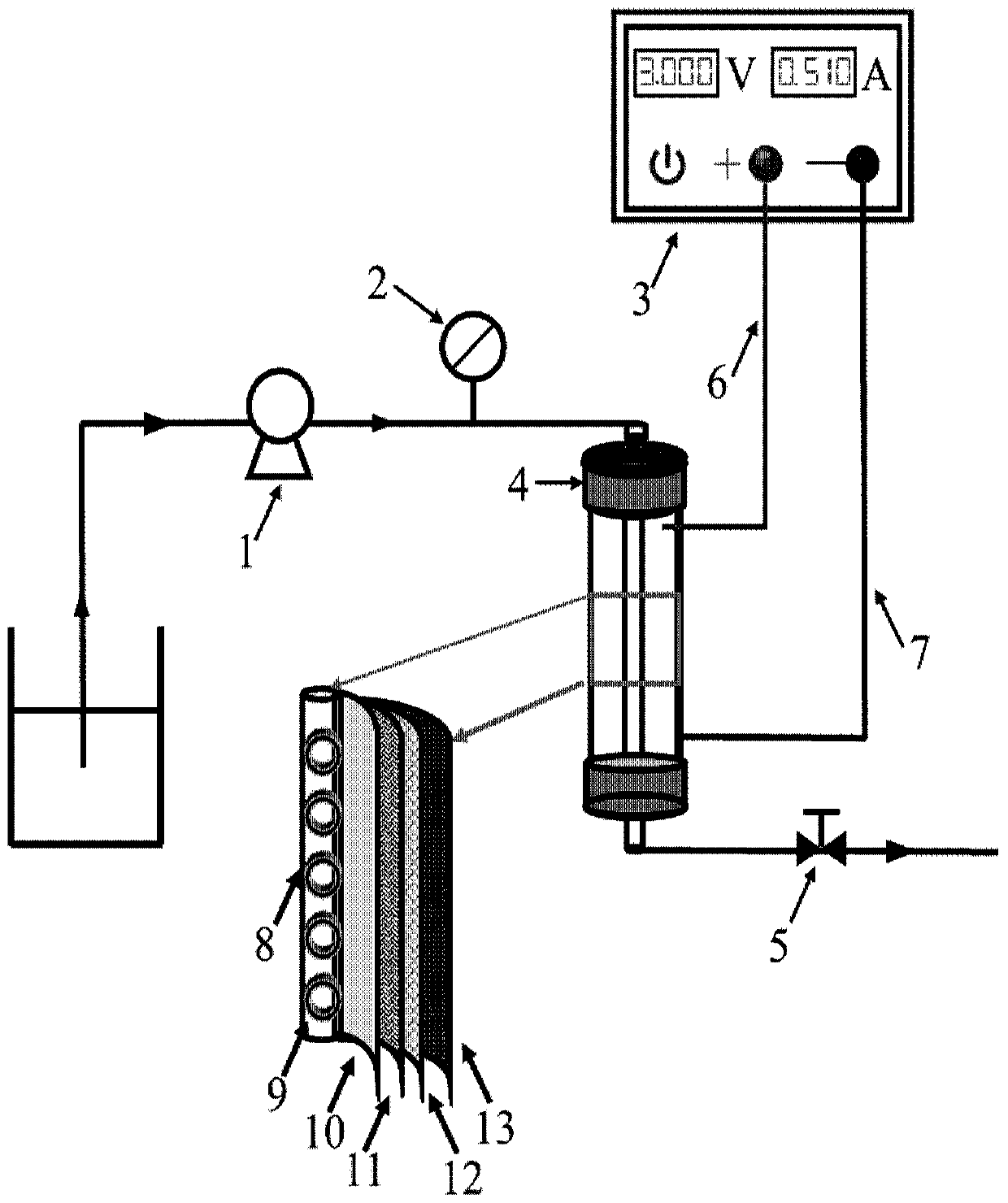 Membrane adsorption assembly, regenerable membrane adsorption reactor, liquid treatment apparatus and method