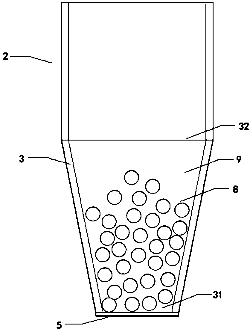 Low-resistance and efficient fluidization demister device and demisting method thereof