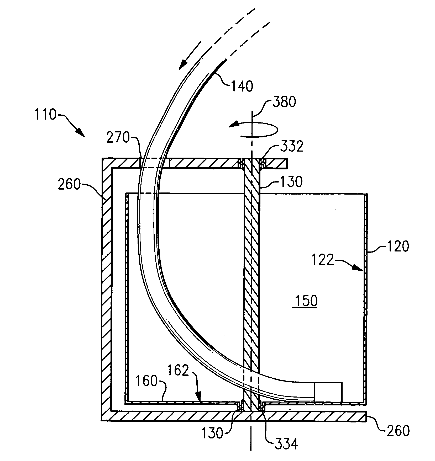 Insertion tube storage carousel
