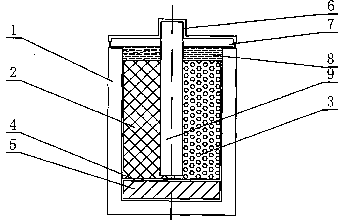 Detachable dry cell structure