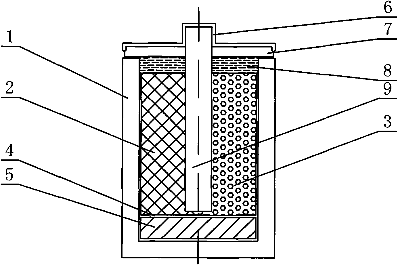 Detachable dry cell structure