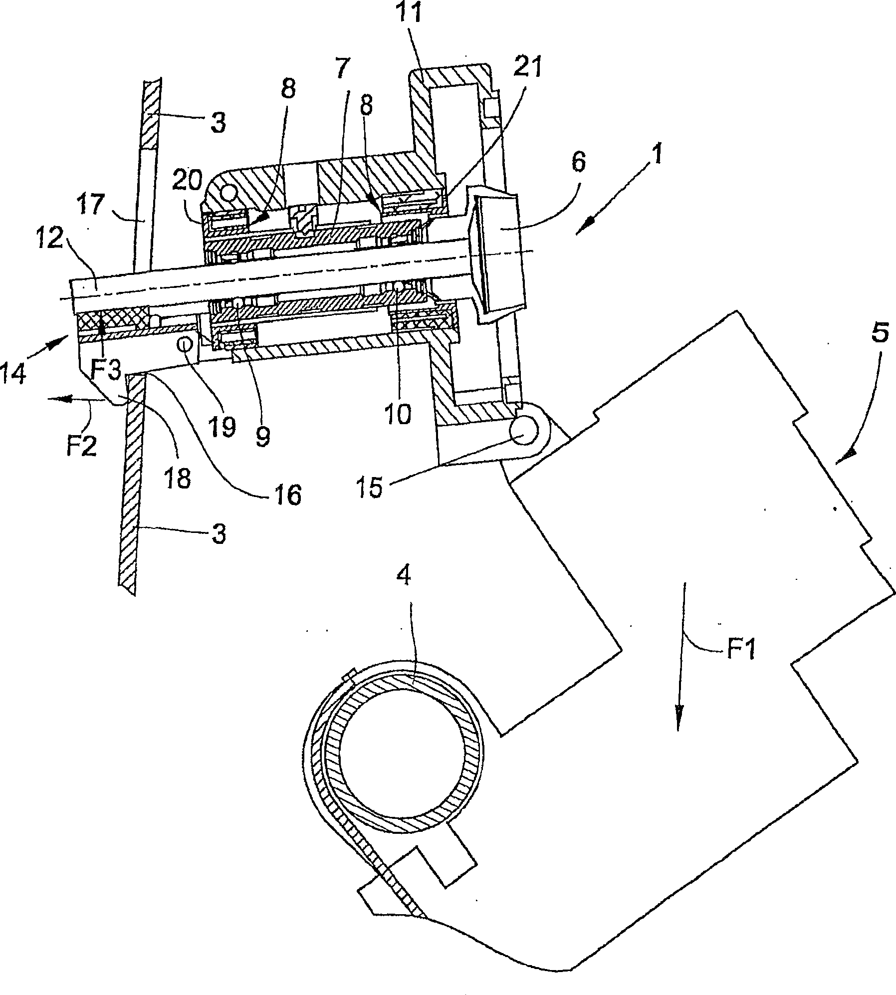 Rotor brake for a spinning rotor