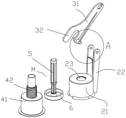 Lifting device for glass panel