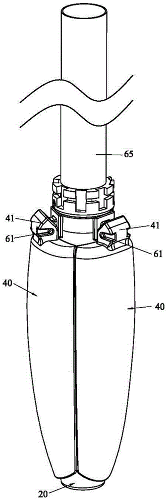 Umbrella tip structure capable of enabling umbrella to be vertically put