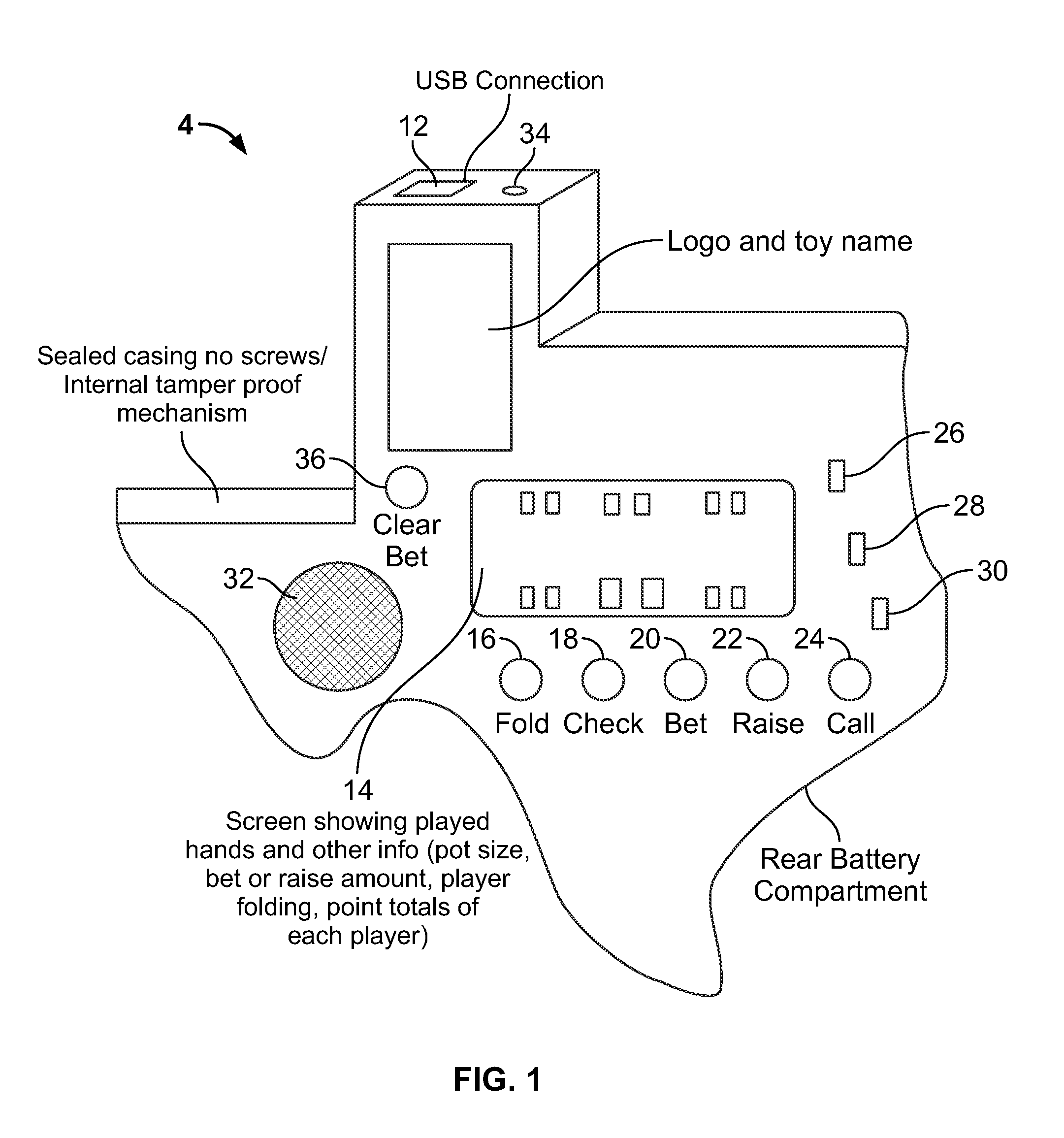 Personal game device and method