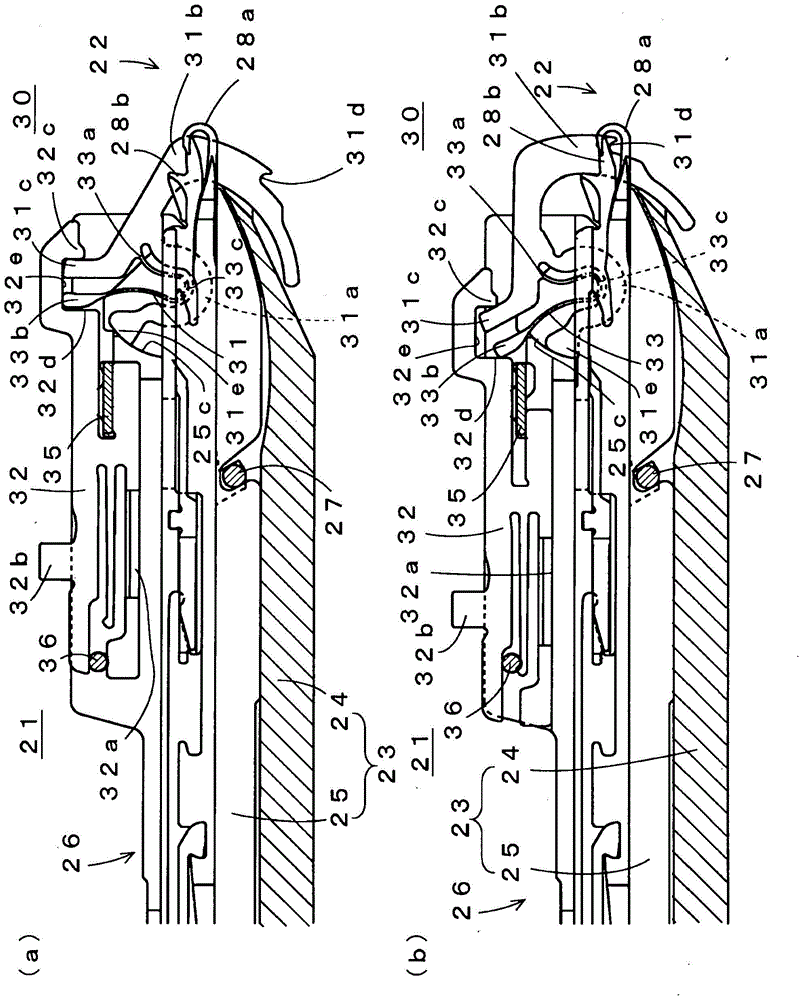 Flatbed knitting machine equipped with movable sinker