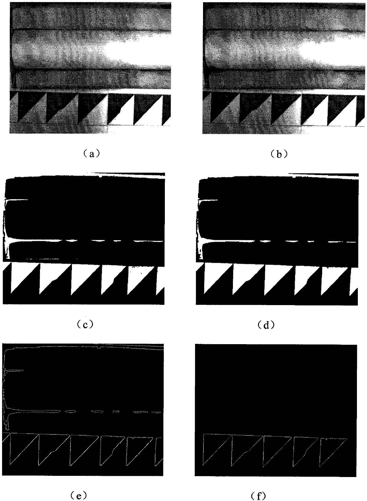 Rock-core hyperspectral-data geometric distortion correction method based on triangle scaling method