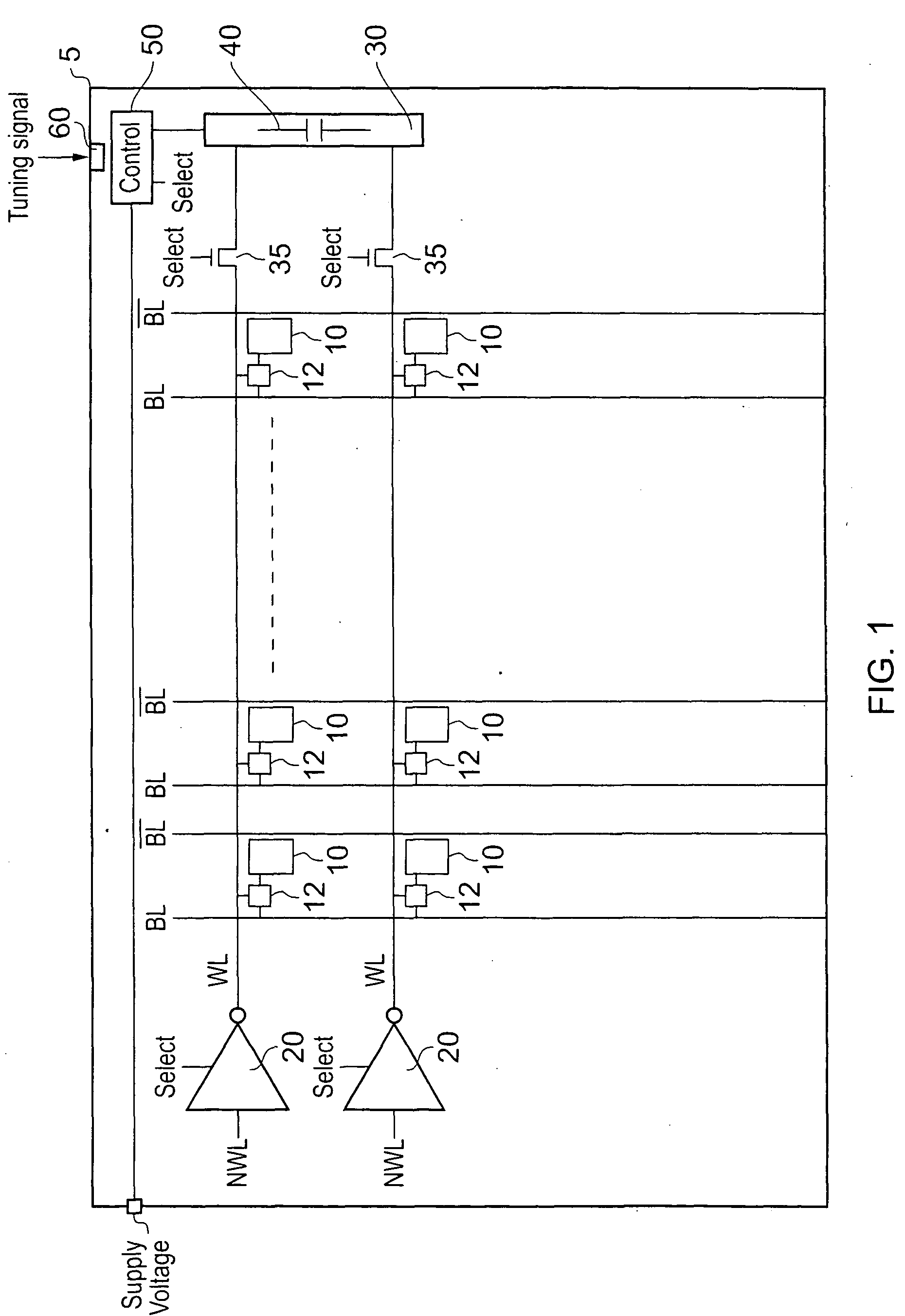 Controlling voltage levels applied to access devices when accessing storage cells in a memory