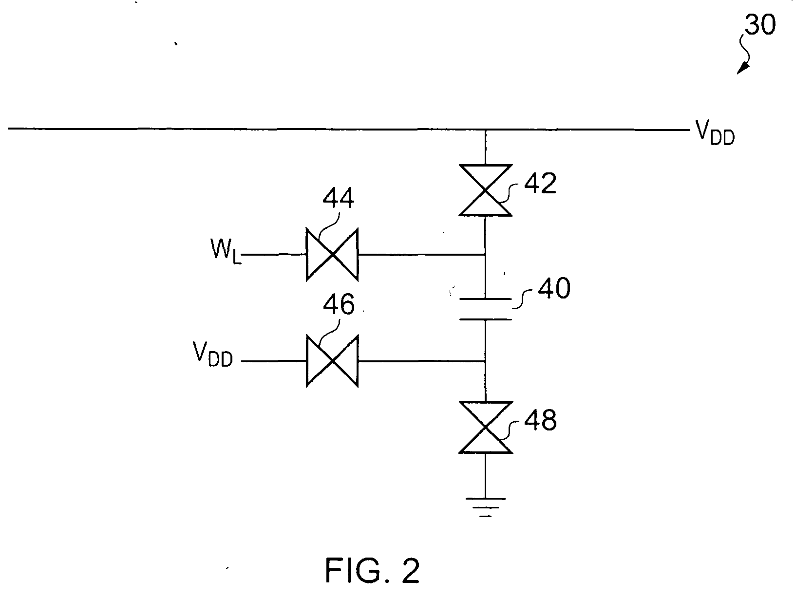 Controlling voltage levels applied to access devices when accessing storage cells in a memory